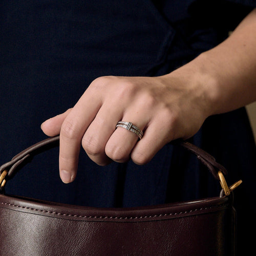 Bague 57 MAUBOUSSIN - Bague or blanc diamants 58 Facettes LP1440/