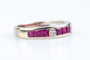 Bague 52 Bague demi-alliance or jaune, rubis et diamants – 1,35 ct de rubis & 0,04 ct de diamant 58 Facettes BG41400048-107