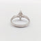 Bague 55 Bague solitaire diamant taille navette et baguettes en or blanc 18k 58 Facettes A06479