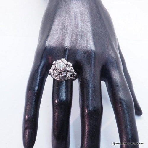 Bague 56 Bague Or gris Diamants 58 Facettes 3903