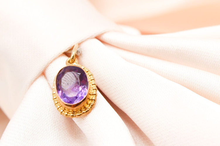 Pendentif Pendentif or jaune Amethyste 58 Facettes 240642
