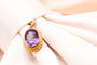 Pendentif Pendentif or jaune Amethyste 58 Facettes 240642