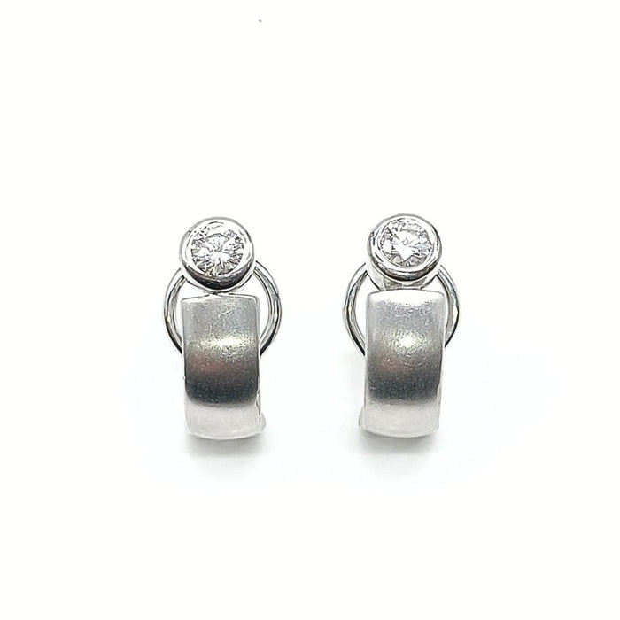 Boucles d'oreilles en or 18 carats avec diamants