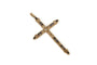 Pendentif Pendentif croix ancien en or 14k et platine, saphirs et diamants 58 Facettes 11771