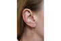 Boucles d'oreilles pendantes en or avec diamants d'environ 1,00 ct, France, milieu du XXe siècle