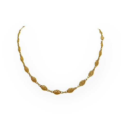 Collier Collier filigrane or jaune 58 Facettes 330077028