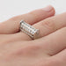 Bague 52 Bague or blanc et diamants 58 Facettes