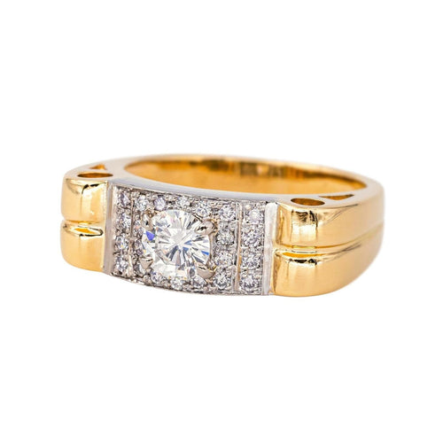 Bague 56 Bague  Or jaune, Or blanc Diamant 58 Facettes 4311404CN