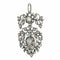Pendentif Un témoignage d'amour : pendentif diamant rococo flamand 58 Facettes 20296-0349