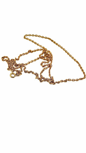 Collier Chaîne maille forçat or jaune 18 carats 60 cm 58 Facettes