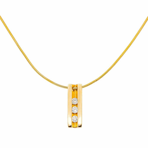 Collier Collier Trilogie Or jaune Diamant 58 Facettes 4527769CN