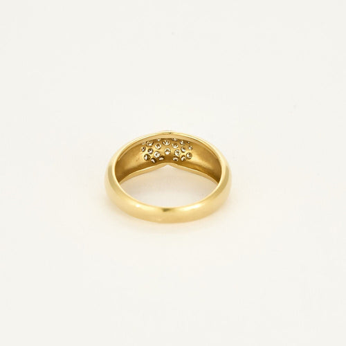 Bague 53,5 Bague en or jaune et diamants 58 Facettes CHA1096