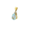 Pendentif Pendentif en or jaune, diamants et topaze 58 Facettes 32245