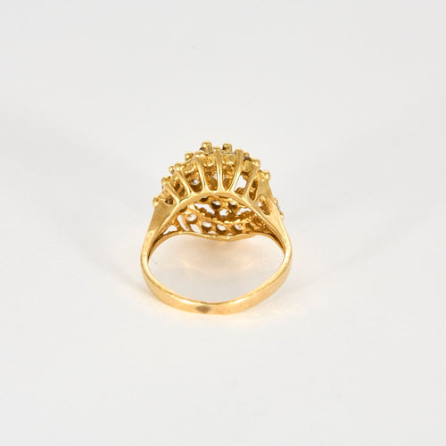 Bague 52 Bague Tourbillon Or Jaune Diamants 58 Facettes
