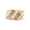 Bague Bague en or blanc et jaune sertie de diamants de 0,42 ct 58 Facettes 13238