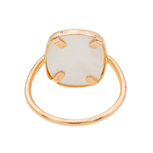 Bague 55 Ginette NY Bague White MOP antique ring Or rose Nacre 58 Facettes 3089109CN