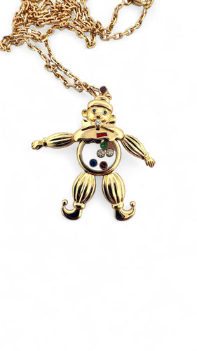 Collier Pendentif Happy Clown Chopard avec chaîne forçat 58 Facettes