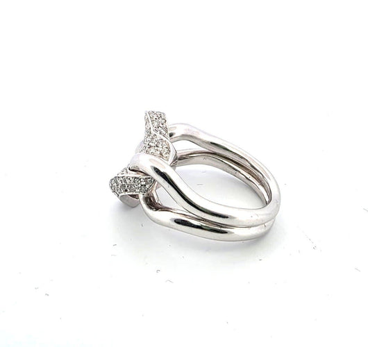 Bague en or blanc et diamants 0,70 ct G VS