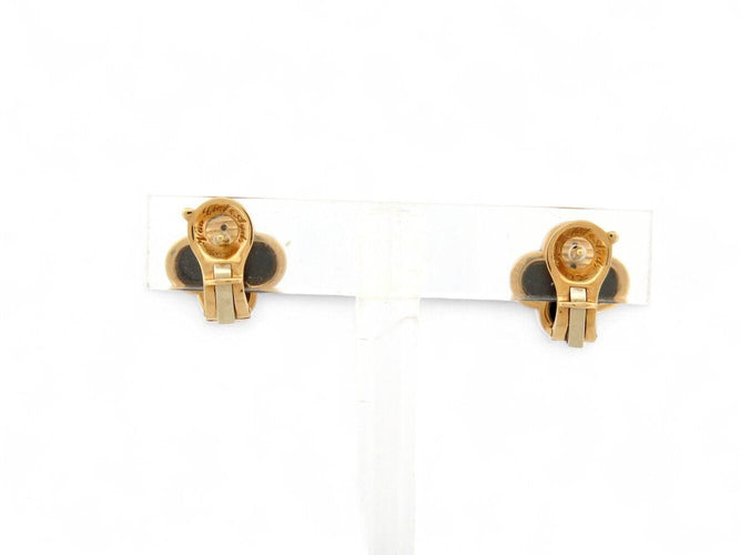 Boucles d'oreilles boucles d'oreilles VAN CLEEF & ARPELS pure alhambra en or jaune & onyx s 58 Facettes 271082