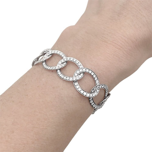 Bracelet Bracelet Pomellato, "Brera", or blanc et diamants. 58 Facettes 35151
