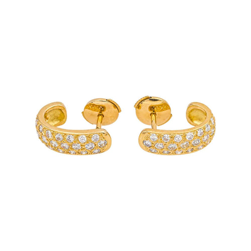 Boucles d'oreilles Or jaune Diamant