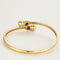 Bracelet Bracelet ancien style jonc en or jaune et diamants 58 Facettes
