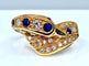 Bague Bague DAUPHIN en or jaune 18 carats, diamants ,saphirs et rubis 58 Facettes AB224