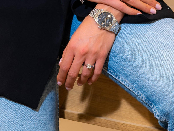 Bague 52 Bague Solitaire Or blanc Diamant 58 Facettes 2414341CN