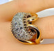 Bague Importante bague or jaune sertie de 33 diamants, vers 1960 58 Facettes AB391