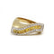 Bague 57 Bague - Or jaune, Diamants & Saphirs Jaunes 58 Facettes 250116R