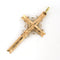 Pendentif Pendentif en or rose du début de l'époque victorienne, en forme de croix avec Jésus 58 Facettes