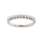 Bague 51 Bague Demi alliance Or blanc Diamant 58 Facettes 3227154CN