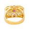 Bague 54 Bague Cocktail Or jaune Grenat, Aigue-marine, Péridot 58 Facettes 4578558RV