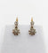 Boucles d'oreilles Dormeuses antique or 18k diamants serti étoilés (circa 1920) 58 Facettes A06529