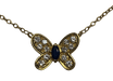 Collier VAN CLEEF & ARPELS - Collier papillon envolées précieuses or diamants saphir 58 Facettes