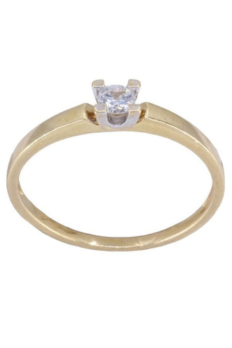 Bague 54 BAGUE SOLITAIRE DIAMANT 0.12 CARAT 58 Facettes 086301