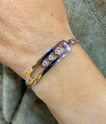 Bracelet Bracelet MESSIKA or blanc et diamants 58 Facettes