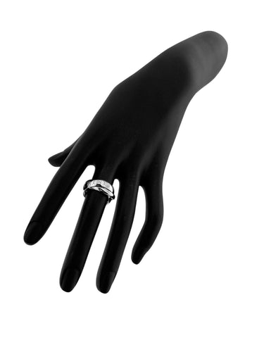 Bague 50 Bague Cartier Amour et Trinity en or blanc 58 Facettes