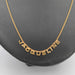 Necklace Vintage gold necklace with the first name Jacqueline 58 Facettes
