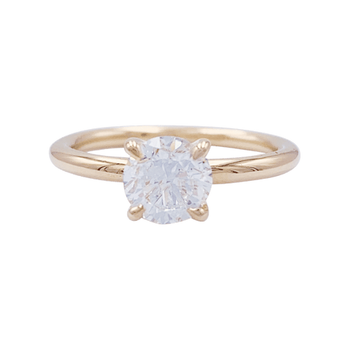 Bague 51 Bague solitaire en or rose, diamant 1 carat. 58 Facettes 32094