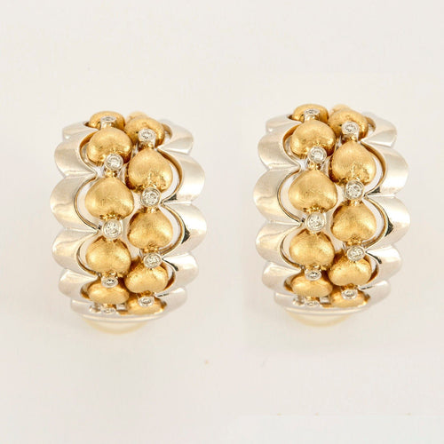 Boucles d'oreilles Boucles d'oreilles ADLER deux ors diamants 58 Facettes LP1081/9