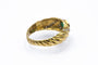 Bague Bague vintage en or jaune 18k avec émeraude et diamants 58 Facettes 11776