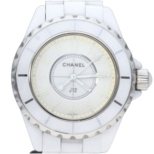 Montre Montre Chanel J12 33 mm Blanc Fantôme 58 Facettes MT41313