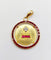 Pendentif AUGIS - RARE Pendentif médaille d'amour Or Jaune Diamants et rubis calibrés 58 Facettes A04060