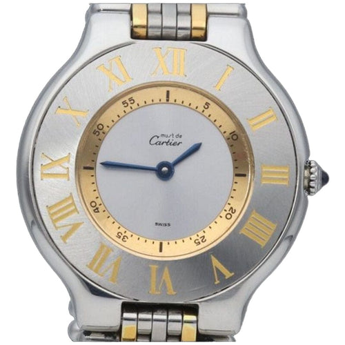 Montre Cartier Montre Must 21 Or Jaune 18K / Acier 58 Facettes MT40594
