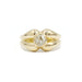 Bague 51 Bague or jaune diamants 58 Facettes 220433R