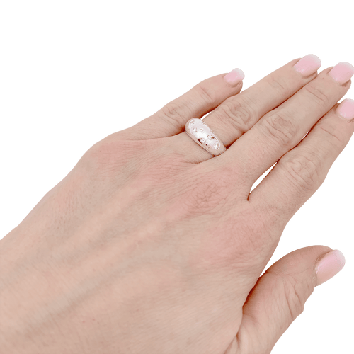 Bague 50 Bague Fred "Mouvementée" or blanc, diamants. 58 Facettes 34238