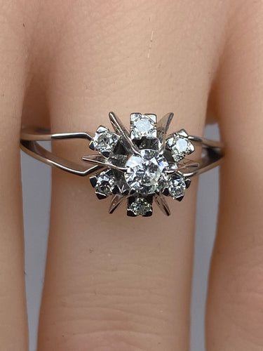 Bague Margueritte en Or blanc & Diamants