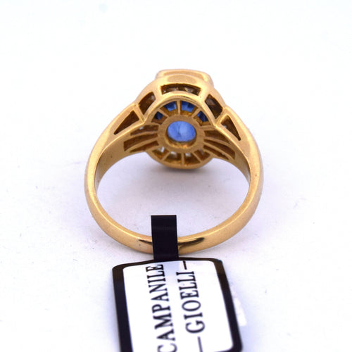 Bague 59 Bague vintage saphir et diamant 58 Facettes