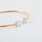 Bracelet Bracelet Jonc or rose diamants 58 Facettes